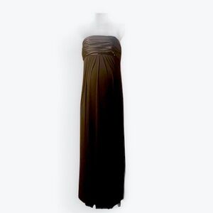 Elegant Black Strapless Maternity Dress